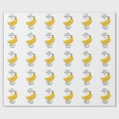 バナナで気分アップ 面白いデザイン ラッピングペーパー (フラット)