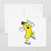バナナとアイススケートのアイススケート.PNG ポストカード (正面/裏面)
