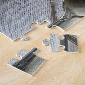 バナナとクッキーで作られたプリン ジグソーパズル (側面)