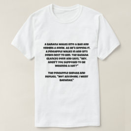 バナナとパイナップルの愛のジョーク Tシャツ