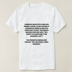バナナとパイナップルの愛のジョーク Tシャツ