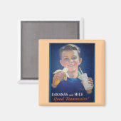 バナナとミルク マグネット (正面/裏面)