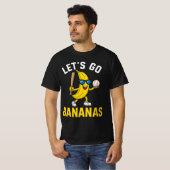 バナナになろう 面白いバナナデザイン Tシャツ (正面フル)