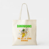 バナナに行くバナニガンクール黄色の果実 トートバッグ (裏面)