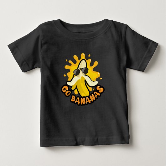バナナに行く ベビーTシャツ (正面)