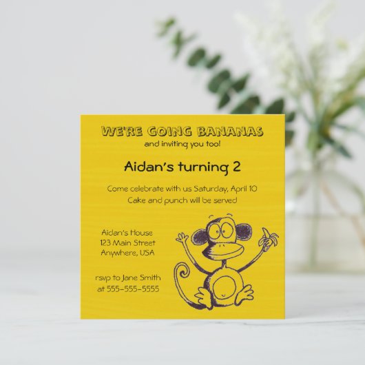 バナナに行く 招待状 (スタンド正面)