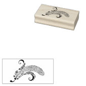 バナナのアートスタンプをスクロール ラバースタンプ (押印)