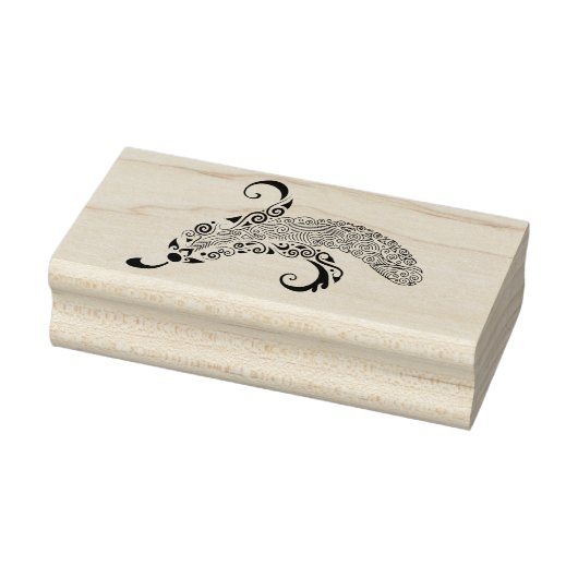 バナナのアートスタンプをスクロール ラバースタンプ (スタンプ)