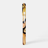 バナナのイラストレーション iPhone 16ケース (左側面)