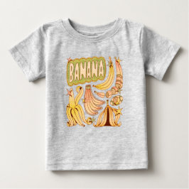 バナナのイラスト ベビーTシャツ