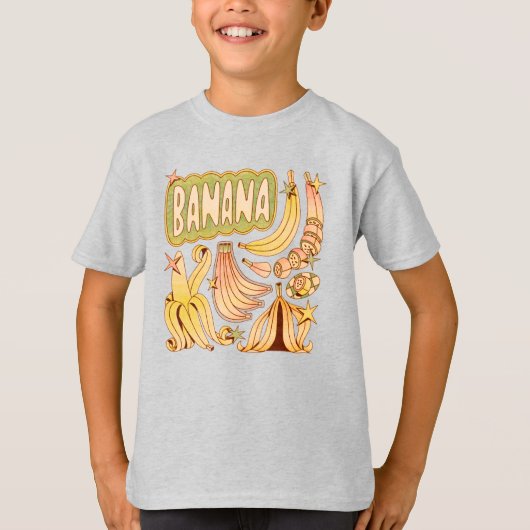 バナナのイラスト Tシャツ (正面)