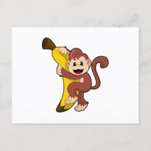 バナナのサル(1).PNG ポストカード