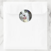 「バナナのスナックでスクーター」 ラウンドシール (バッグ)