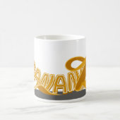 バナナのタイプエラーが付いているコーヒー・マグ コーヒーマグカップ (中央)