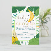 バナナのベビーシャワーの招待状 招待状 (スタンド正面)