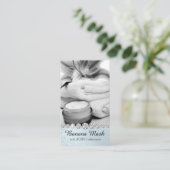 バナナのマスクのSkincareのクリーム色の手製の反老化 名刺 (スタンド正面)