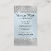 バナナのマスクのSkincareのクリーム色の手製の反老化 名刺 (裏面)