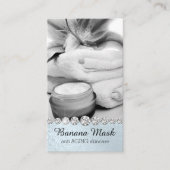 バナナのマスクのSkincareのクリーム色の手製の反老化 名刺 (正面)