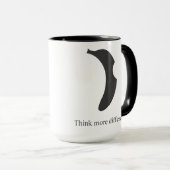 バナナのロゴのコーヒー・マグ マグカップ (正面右)