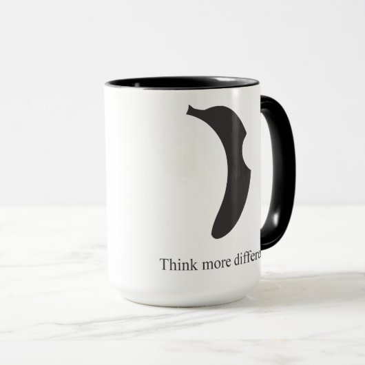 バナナのロゴのコーヒー・マグ マグカップ (正面右)