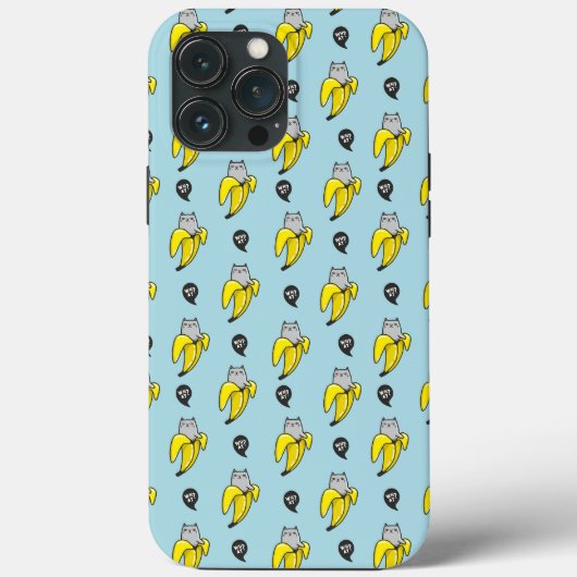 バナナの上の猫 Case-Mate iPhoneケース (裏面)