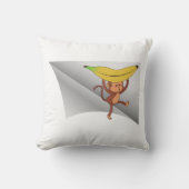 バナナの付いた猿 クッション (正面)