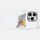 バナナの付いた猿 iPhoneケース (裏面横)