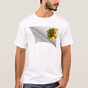 バナナの付いた猿 Tシャツ