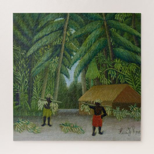 バナナの収穫、有名な絵画 ジグソーパズル (縦)