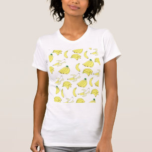 バナナの壁紙のTシャツ Tシャツ