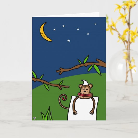 バナナの夢 カード (黄色い花)