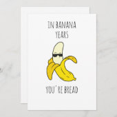バナナの年おもしろい誕生日 シーズンカード (正面/裏面)