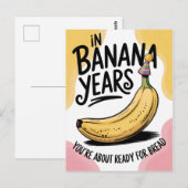 バナナの年齢のあなたは古い誕生日のパンジョーク ポストカード (正面/裏面)