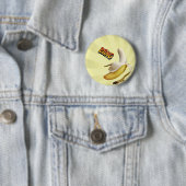 バナナの強打の喜劇的なポップアート 缶バッジ (インサイチュ)