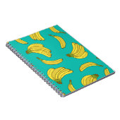 バナナの手描きのシームレスなパターン。幻想を描く ノートブック (右側)