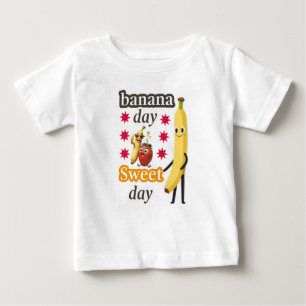 バナナの日、最高の甘い日 ベビーTシャツ