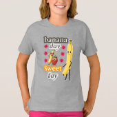 バナナの日、最高の甘い日 Tシャツ (正面)