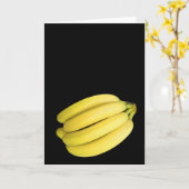バナナの束 カード (黄色い花)