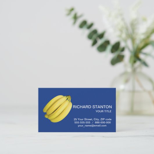 バナナの束 名刺 (スタンド正面)