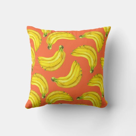 バナナの水色 クッション (裏面)