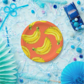 バナナの水色 ペーパープレート (パーティー)