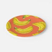 バナナの水色 ペーパープレート (アングル)