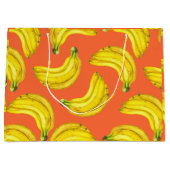 バナナの水色 ラージペーパーバッグ (正面)