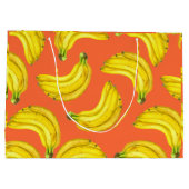 バナナの水色 ラージペーパーバッグ (裏面)