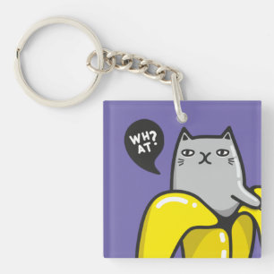 バナナの猫 キーホルダー