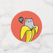 バナナの猫 コンフェッティ (スモール正面)