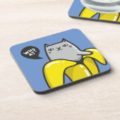 バナナの猫 コースター (左側)