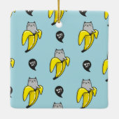 バナナの猫 セラミックオーナメント (裏面)