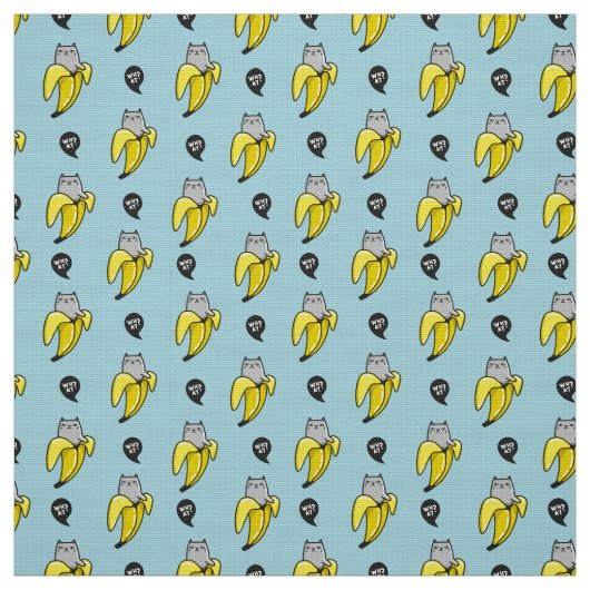 バナナの猫 ファブリック (見本)