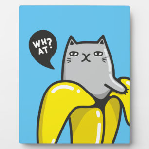 バナナの猫 フォトプラーク